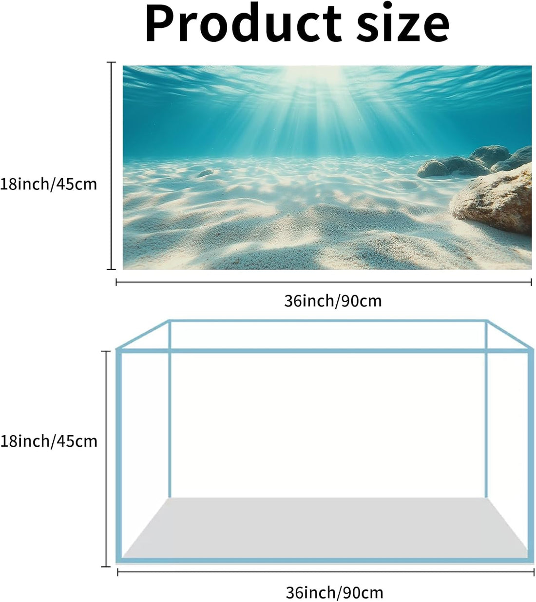 COMSUN 3 PCS Aquarium Background