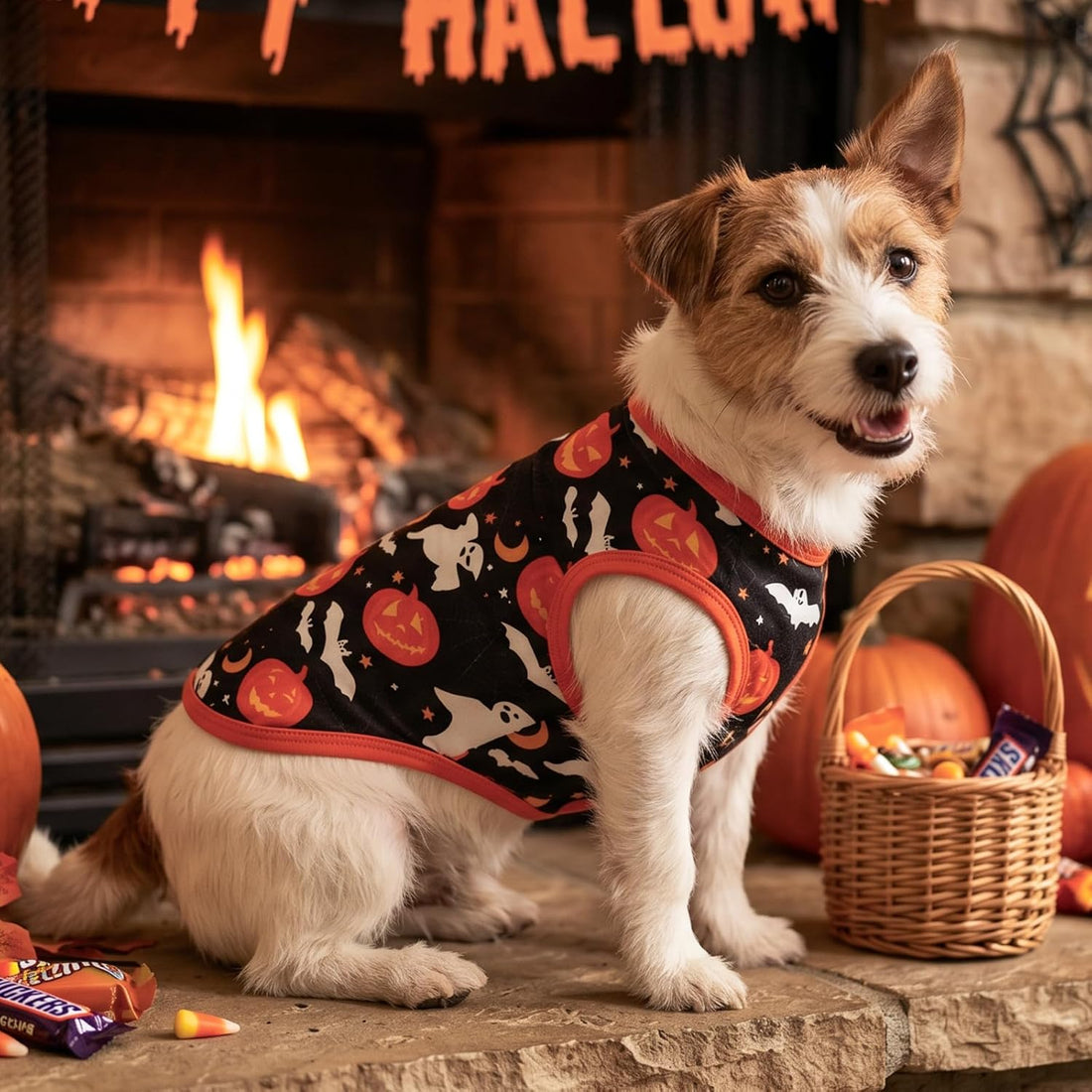 CuteBone Soft Halloween Dog Shirt Lightweight Small Puppy T-Shirts