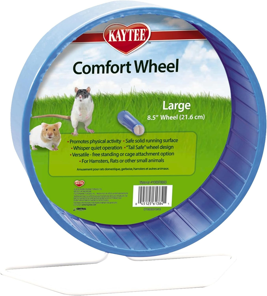 Kaytee Comfort Wheel, Large 8.5 Inches, Hamster Wheel