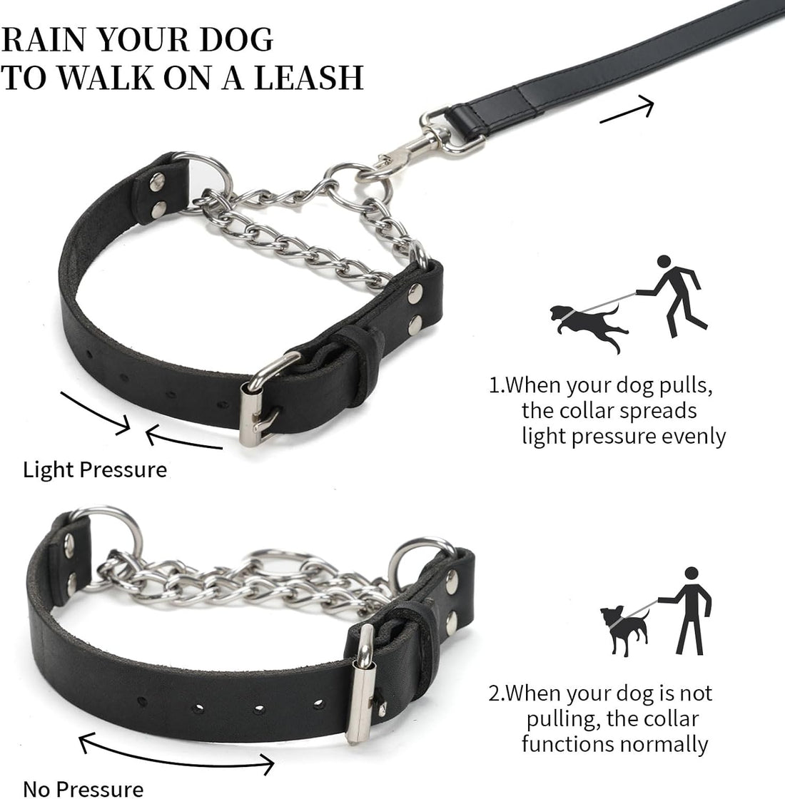 Martingale Collar for Dogs No-Pull Adjustable Training Collar