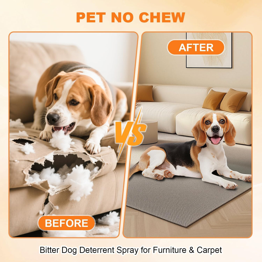 No Chew Spray for Dogs, Stop Destructive Behavior (120ml)