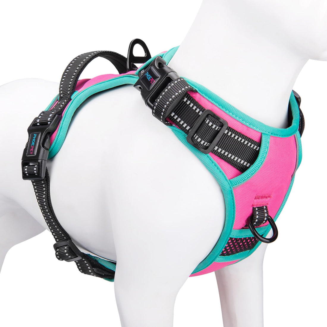 PHOEPET 2019 Upgraded No Pull Dog Harness, Reflective Adjustable Vest