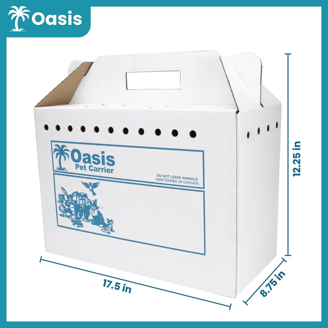 Disposable Cardboard Pet Carrier 12/Case