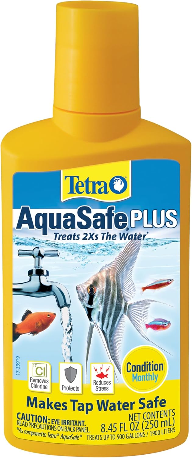 Tetra AquaSafe Plus Water Conditioner & Dechlorinator For Aquarium