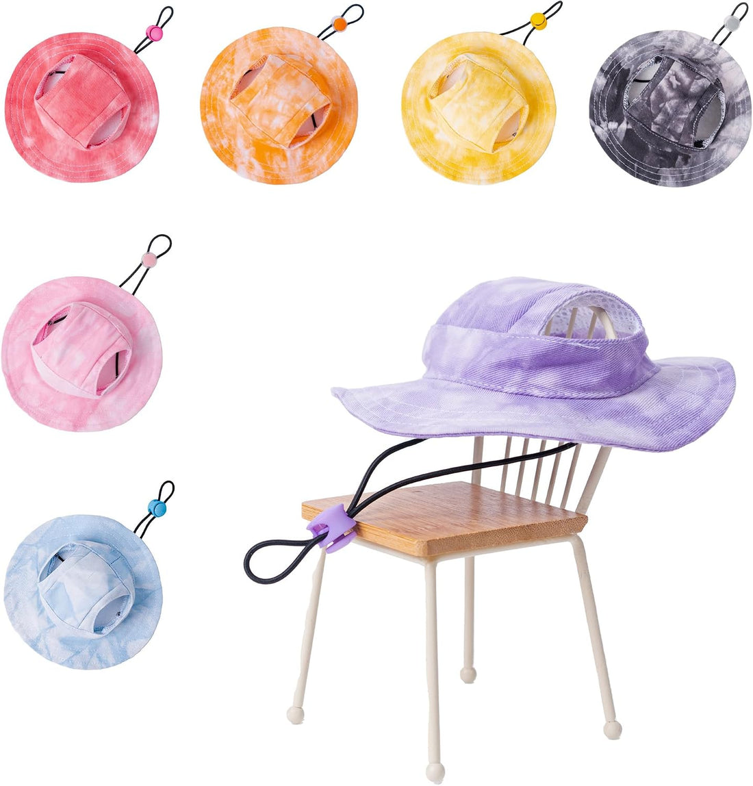 Pet hat with Ear Holes Sunscreen Baseball Cap Suitable for Small