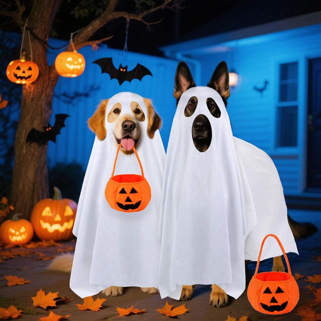 Dog Halloween Costumes, Dog Ghost Costume Funny Pet Ghost Costume