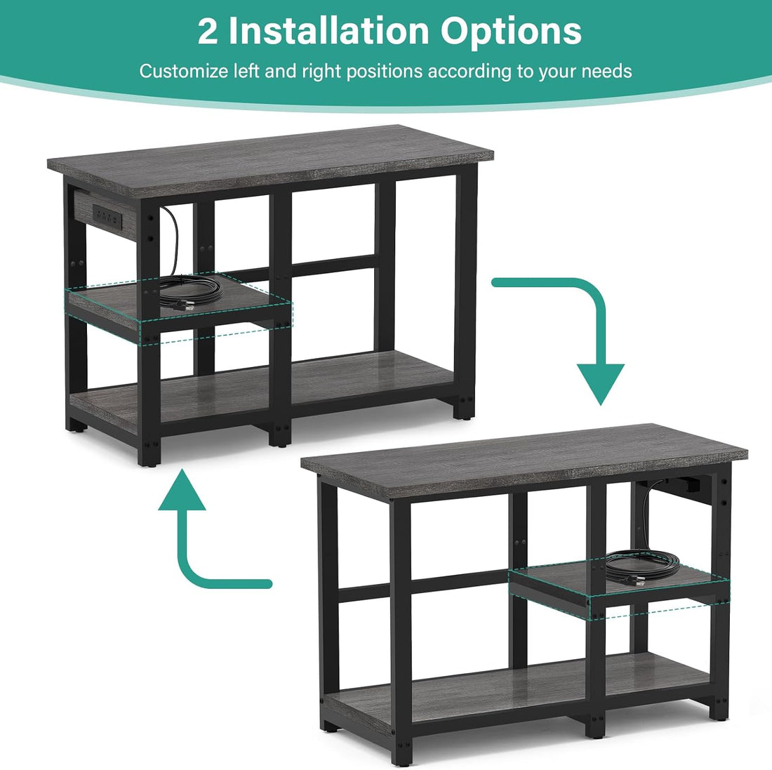 AQQA Aquarium Stand 36×18 Inch, 720LBS Heavy Duty Metal Frame