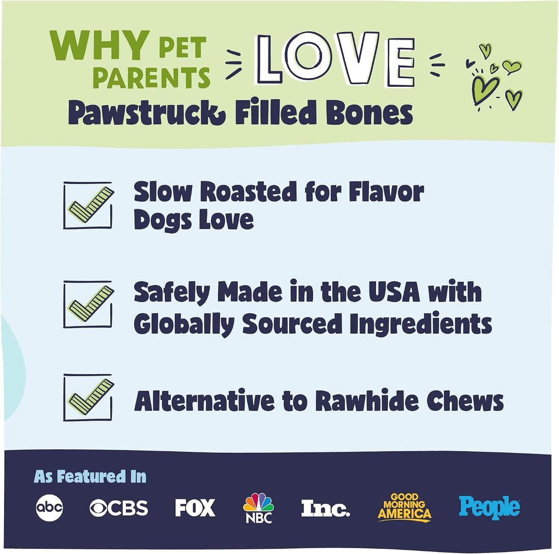 Pawstruck Large Filled Bones Variety Pack, Beef Femur Dog Chew