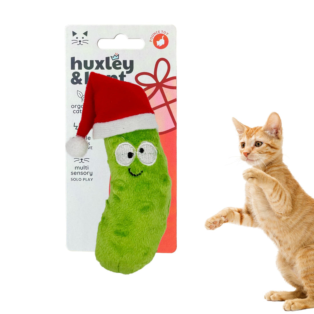 Huxley & Kent Plush Cat Toy - Holiday Interactive Catnip Toy for Cats