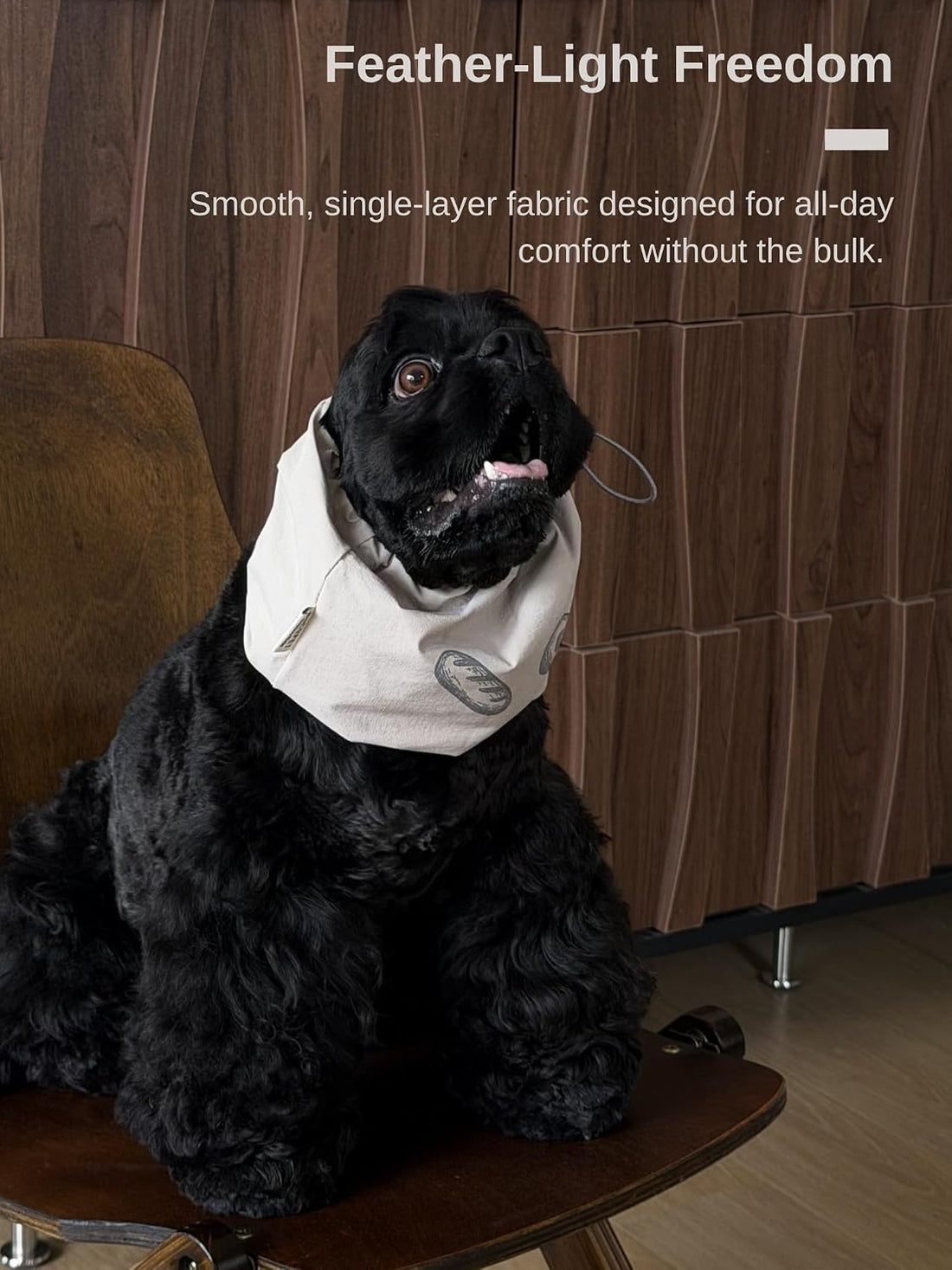 Dog Feeding Hood, Foggy Blue, S