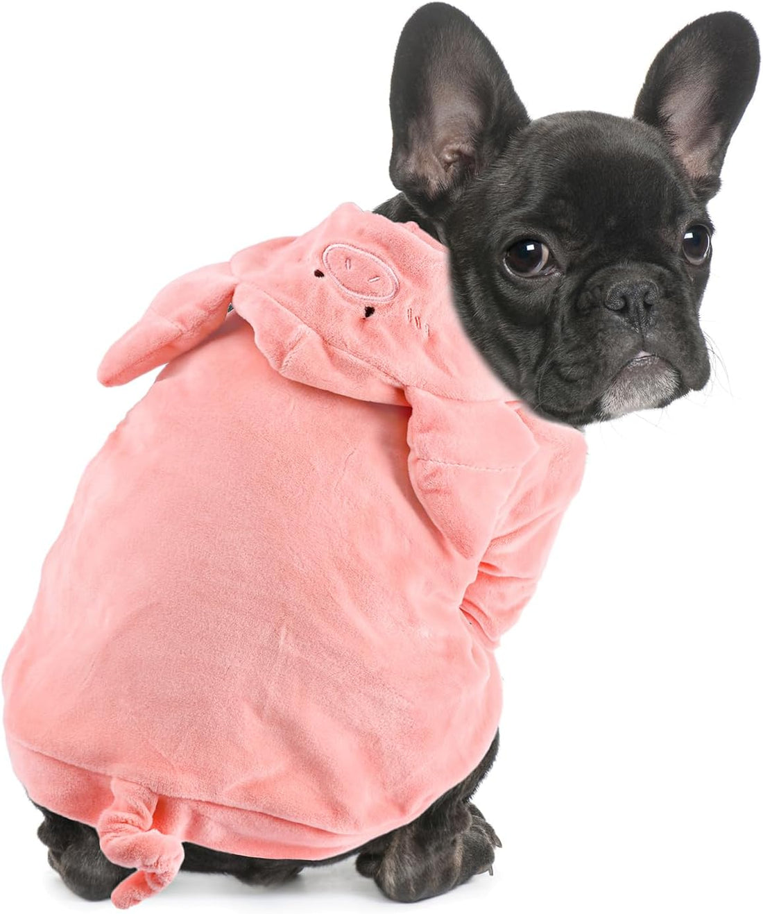DELIFUR Dog Cow Costume for Halloween, Black and White