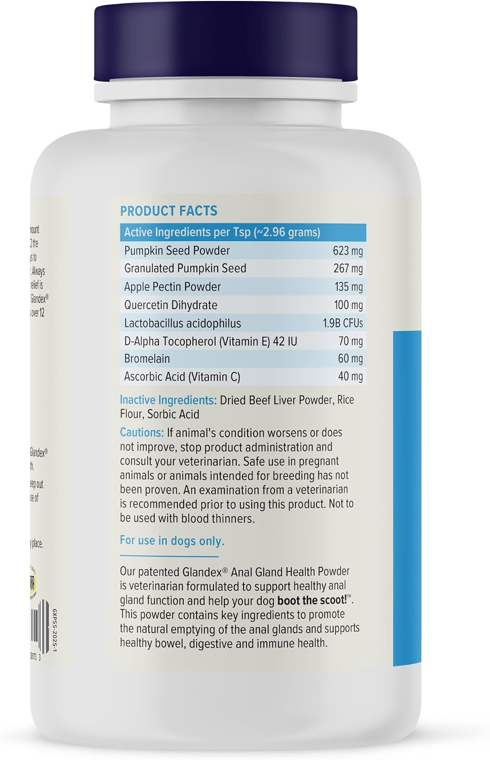 Vetnique Glandex for Dogs Anal Gland Powder