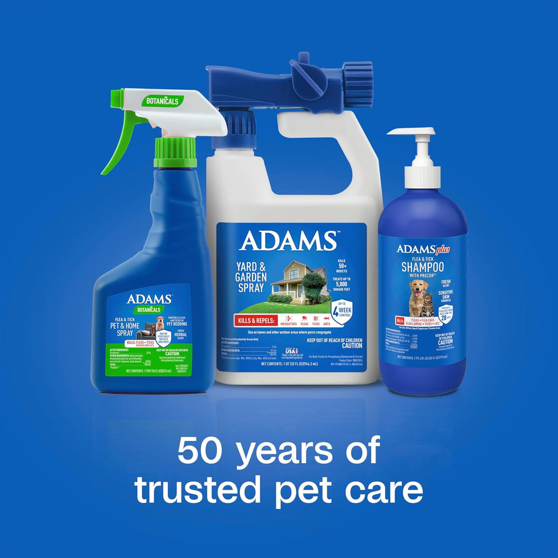 ADAMS Plus Flea & Tick Shampoo with Precor for Dogs & Cats, 24 oz