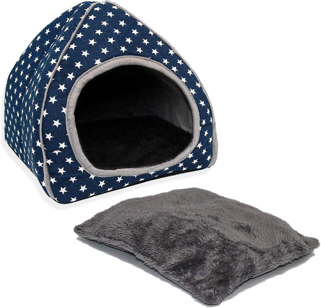 BWOGUE Guinea Pig Bed Hideout, Washable Hamster Cave for Small Animals