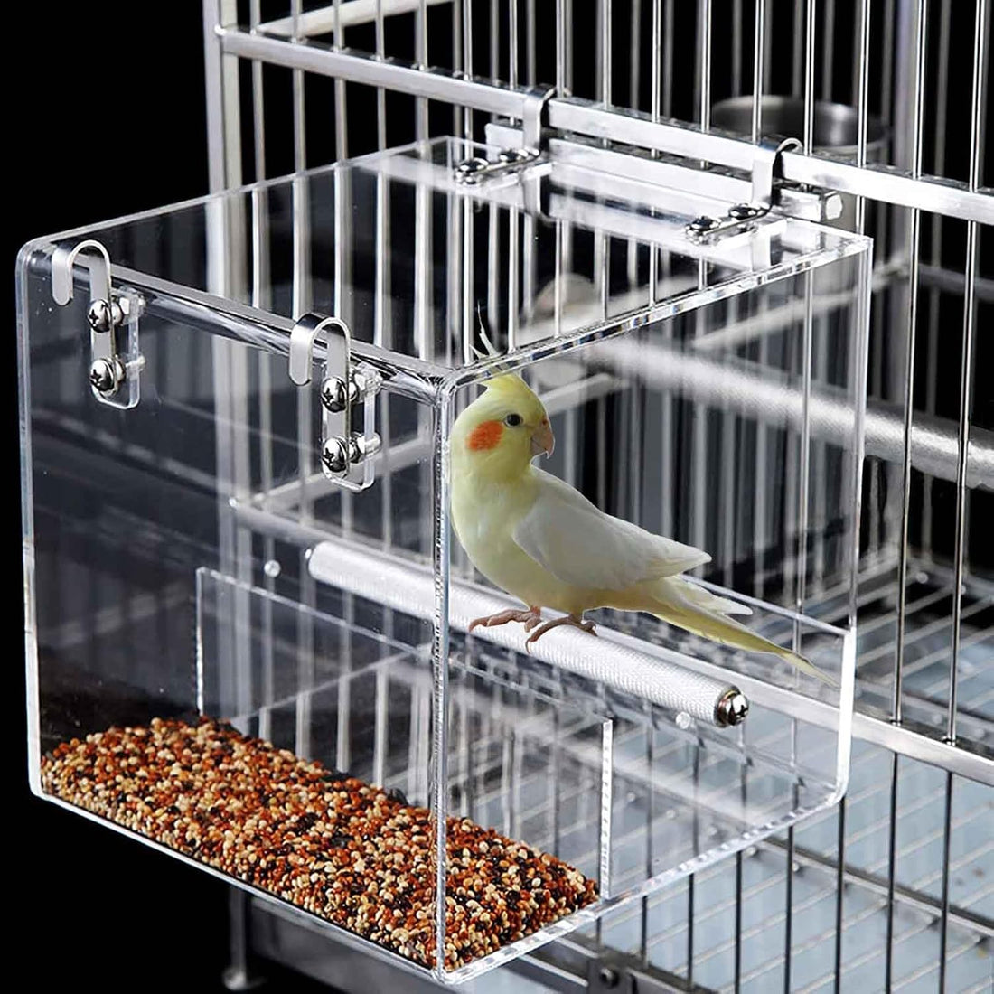 No Mess Bird Feeder for Cage