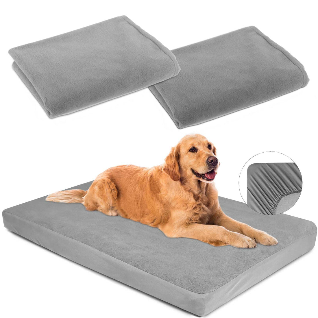 Dog Bed Covers Replacement Washable 100% Waterproof Soft Dog Bed