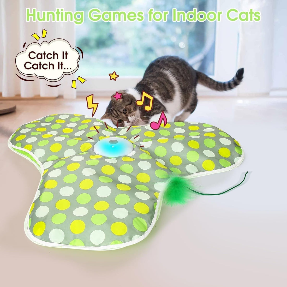 FUGODIWI Interactive Cat Toys for Indoor Cats & Kittens