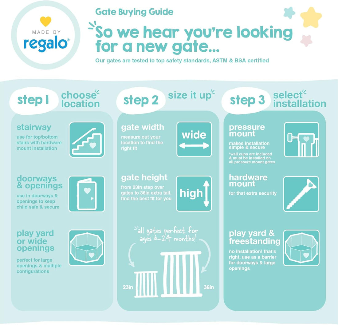 Regalo Safety 192" Super Wide Baby Gate & Play Yard