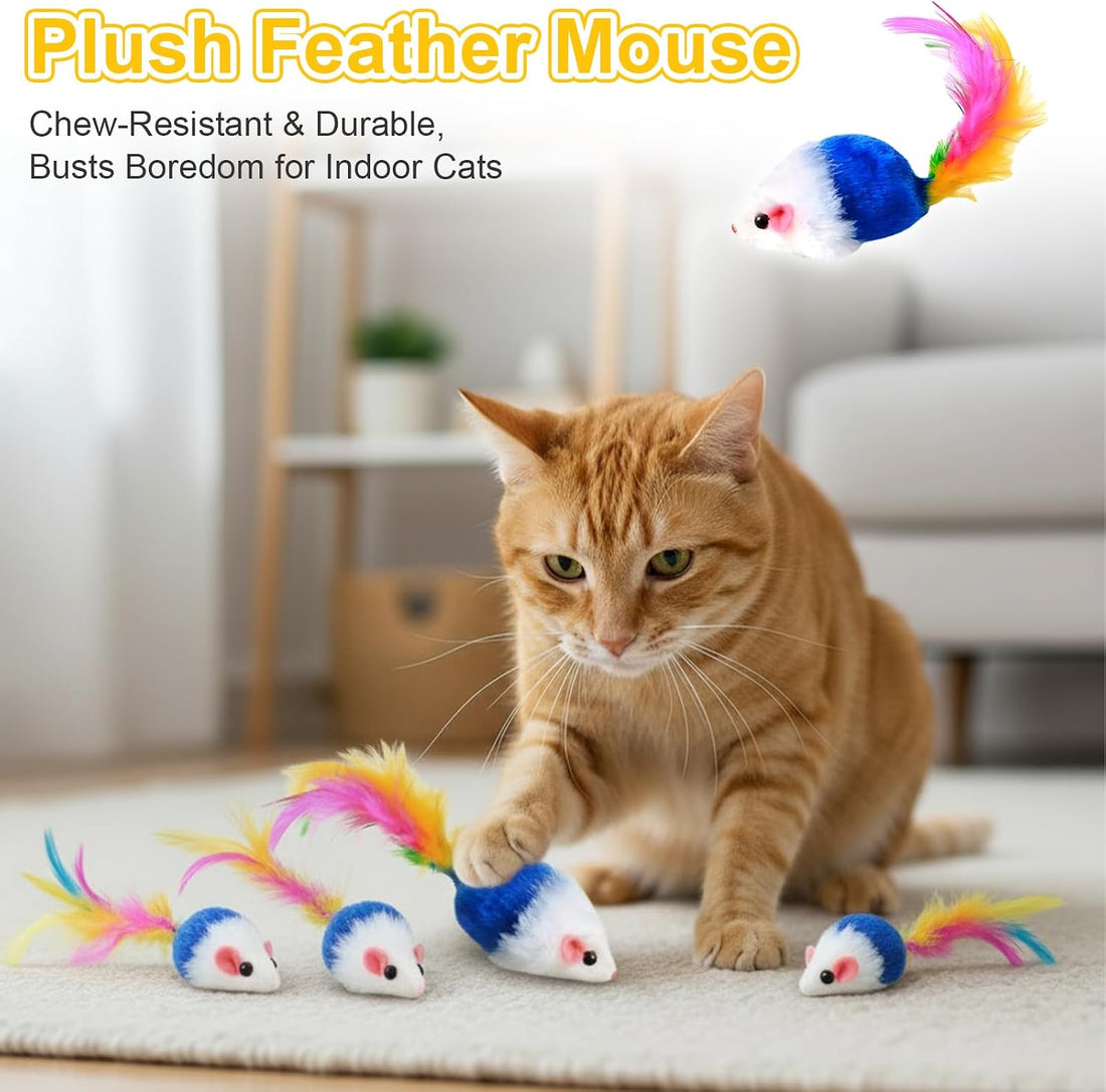 2-Pack USB Rechargeable Smart Cat Toy Ball for Indoor Cats & Small