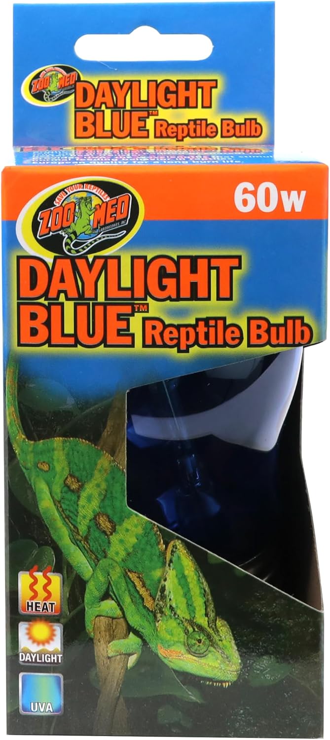 Zoo Med Daylight Blue Reptile Bulb - 60 Watt 2 Bulb Value Pack
