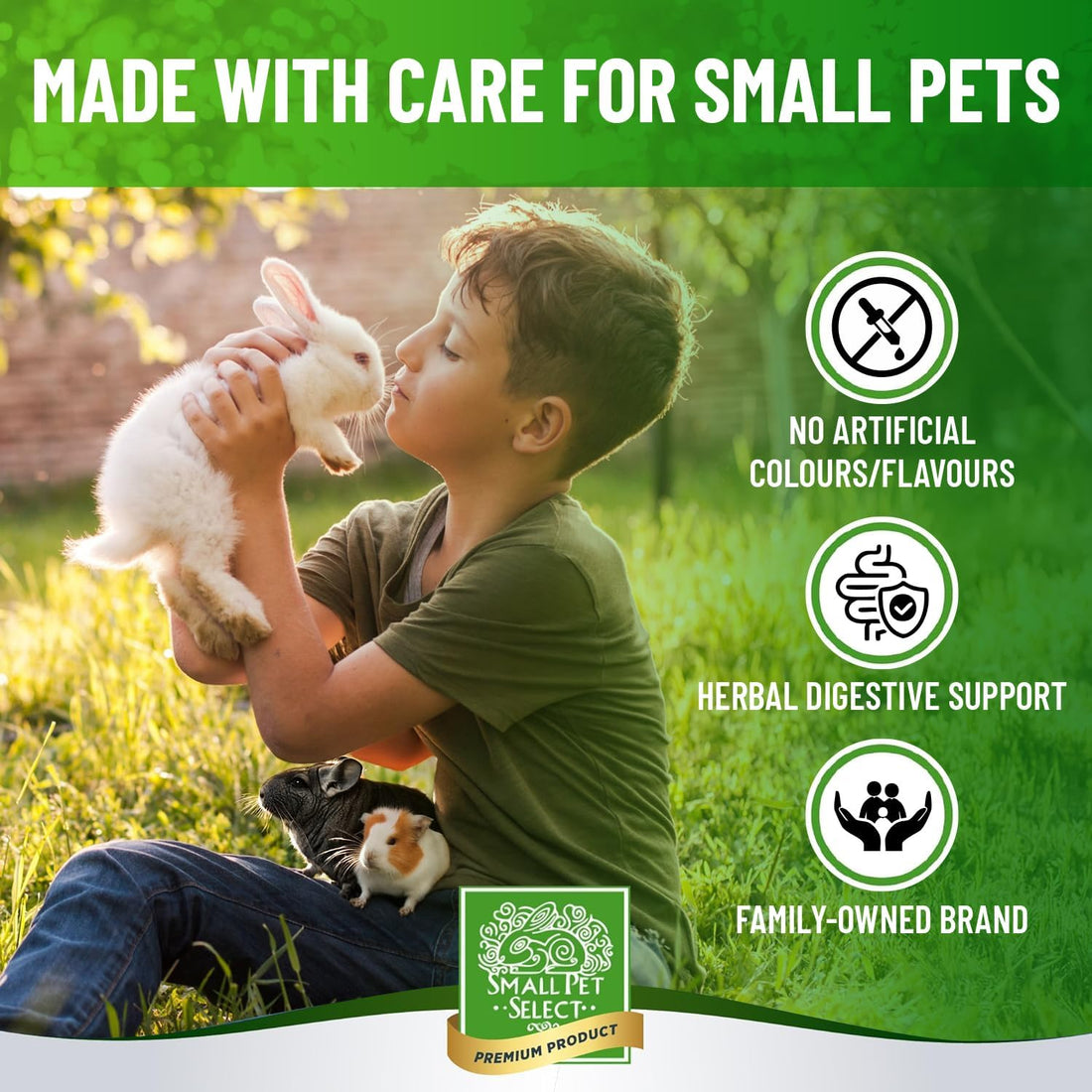 Small Pet Select Digestion Support Supplement for Rabbits, 4.2 oz