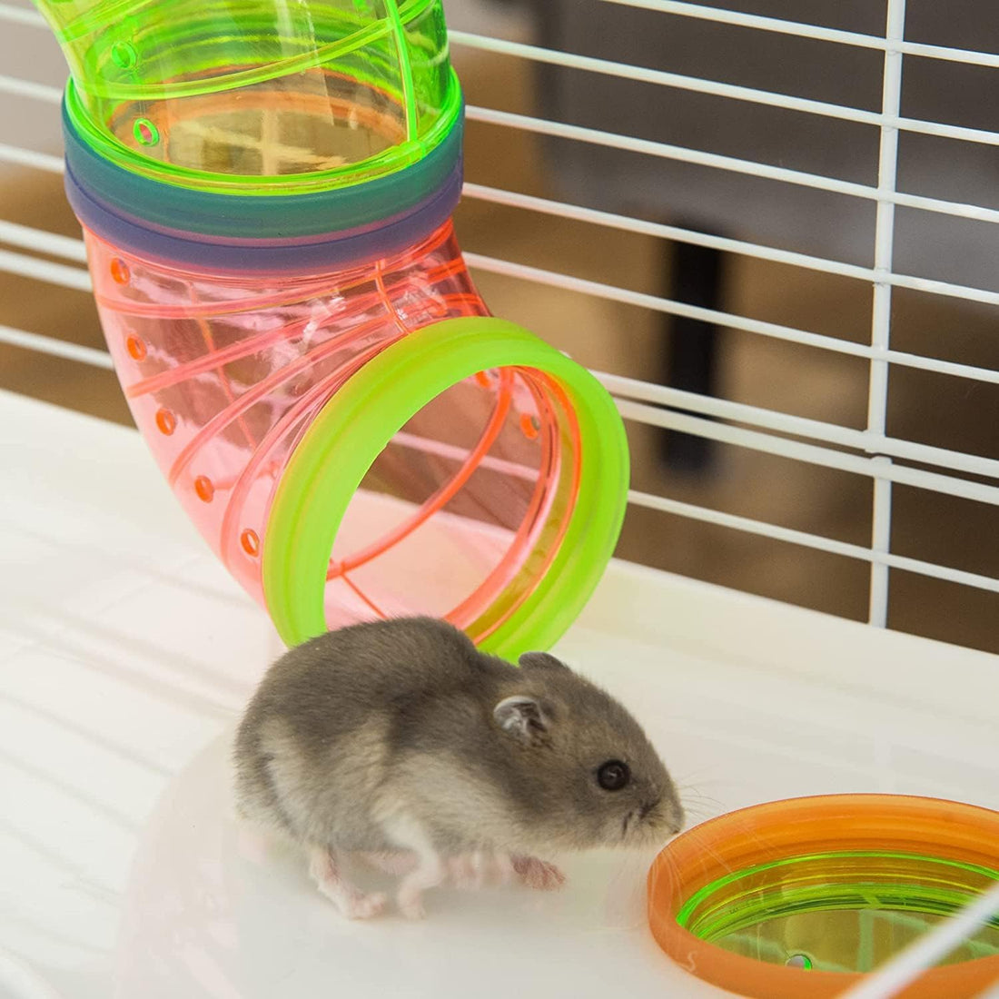 Large Blue 5-Floors Hamster Mansion Mouse Habitat Gerbil Cage