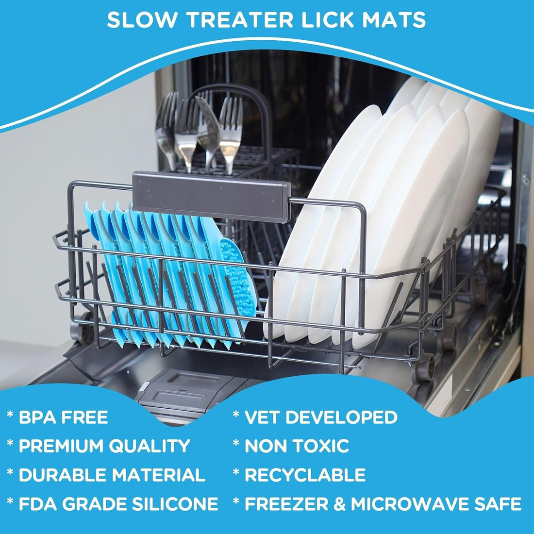 Aquapaw Dog Licking Mat - Suction Slow Feeder & Feeding Mat