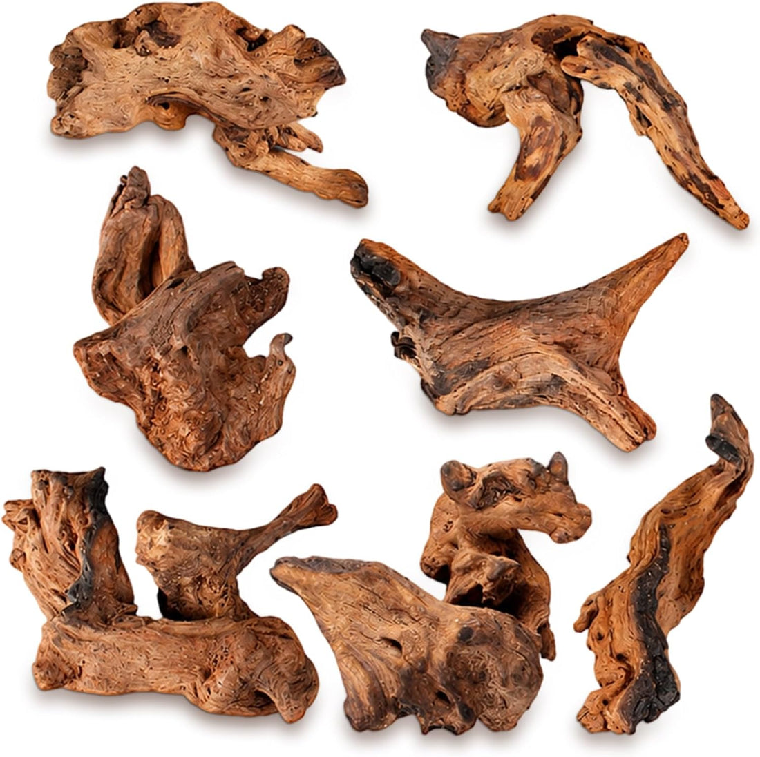7PCS Driftwood for Aquarium, Wood Decor for Aquascaping