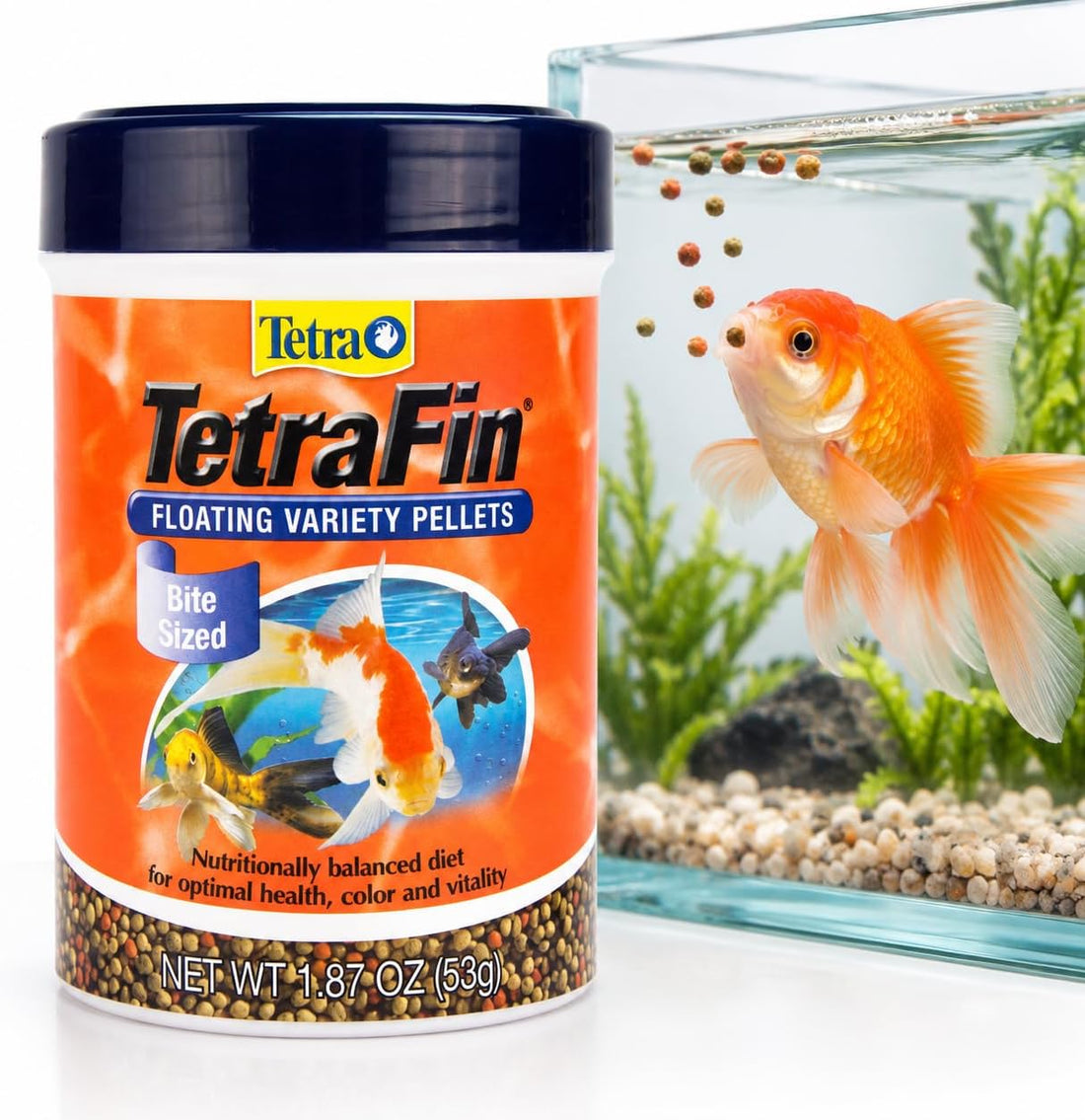 Tetra Goldfish Variety Pellets Fish Food, 1.87 oz
