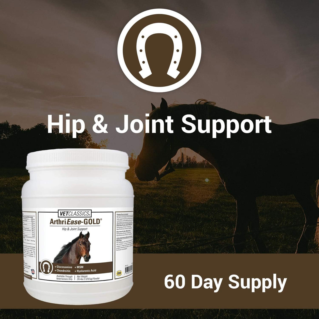 Vet Classics ArthriEase-Gold Joint Support for Horses - 2 lb, 4 Oz