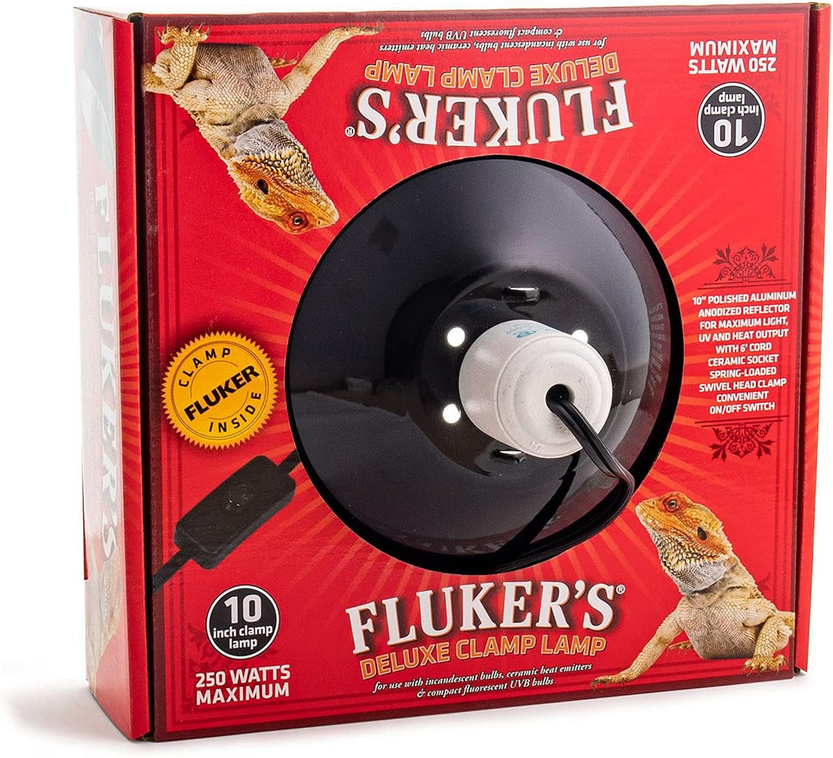 Fluker's Repta-Clamp Lamp, Heavy Duty Clamp Light For Reptile Tanks