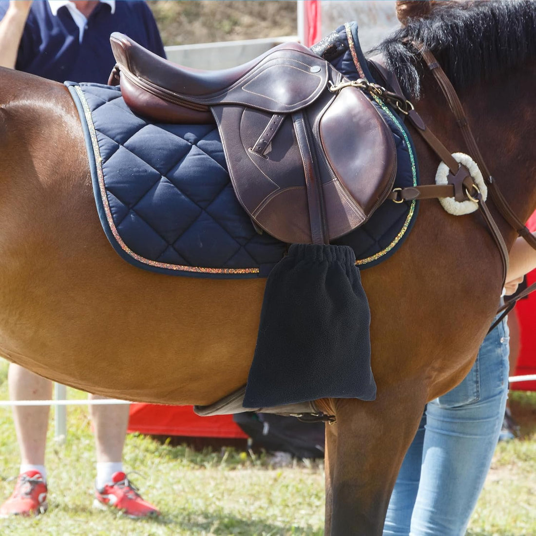 4 Pcs Stirrup Covers for English Saddle, Horse Tack Storage