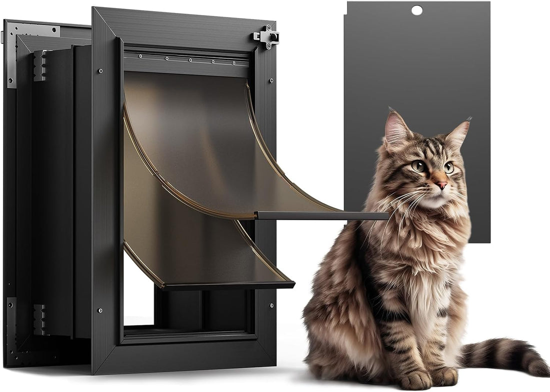 Dog Door for Wall, All Aluminum Large Doggy Door Doggie door