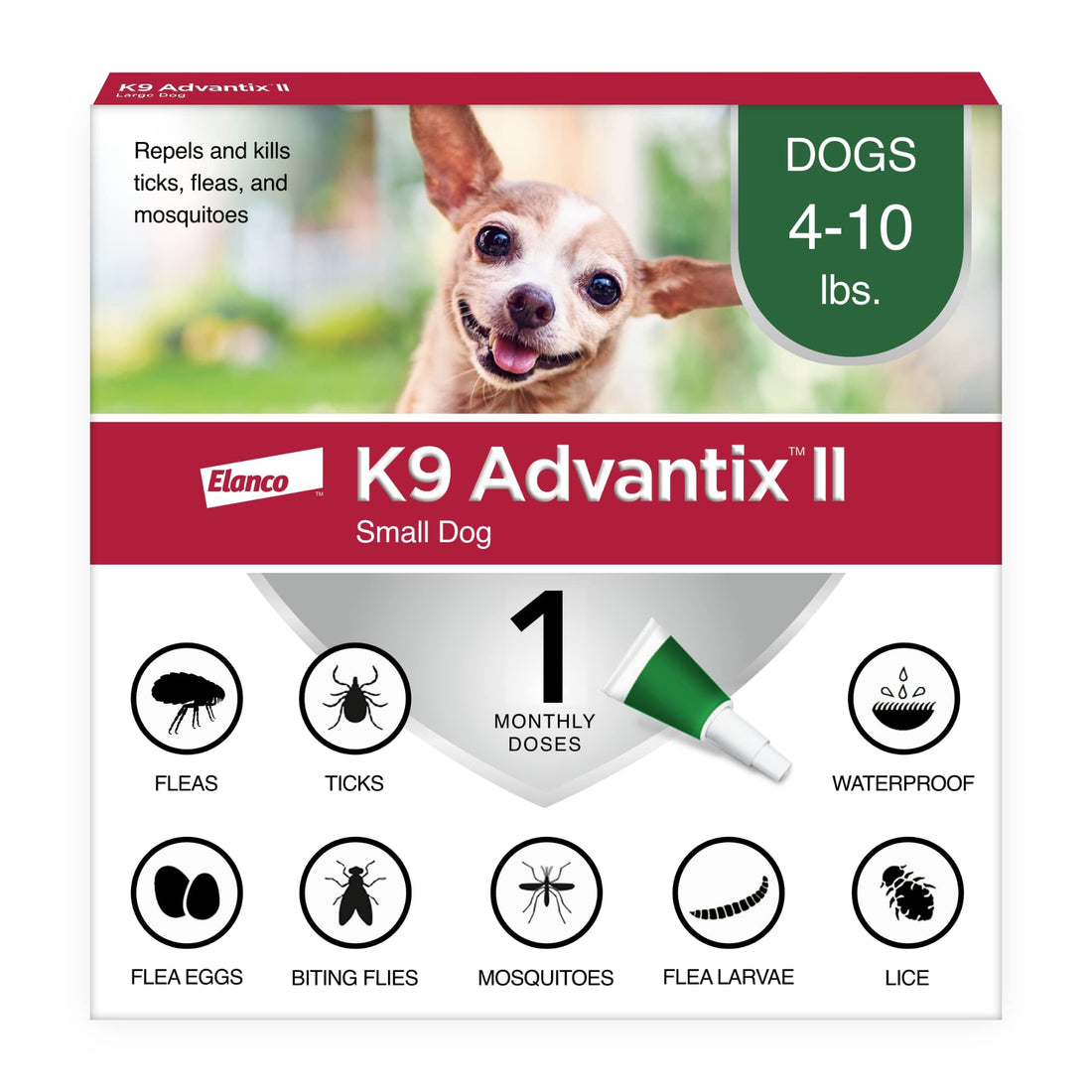 K9 Advantix II Small Dog Vet-Recommended Flea
