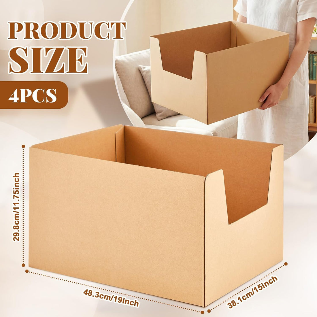 Lounsweer 4 Pack XXL Disposable Litter Boxes
