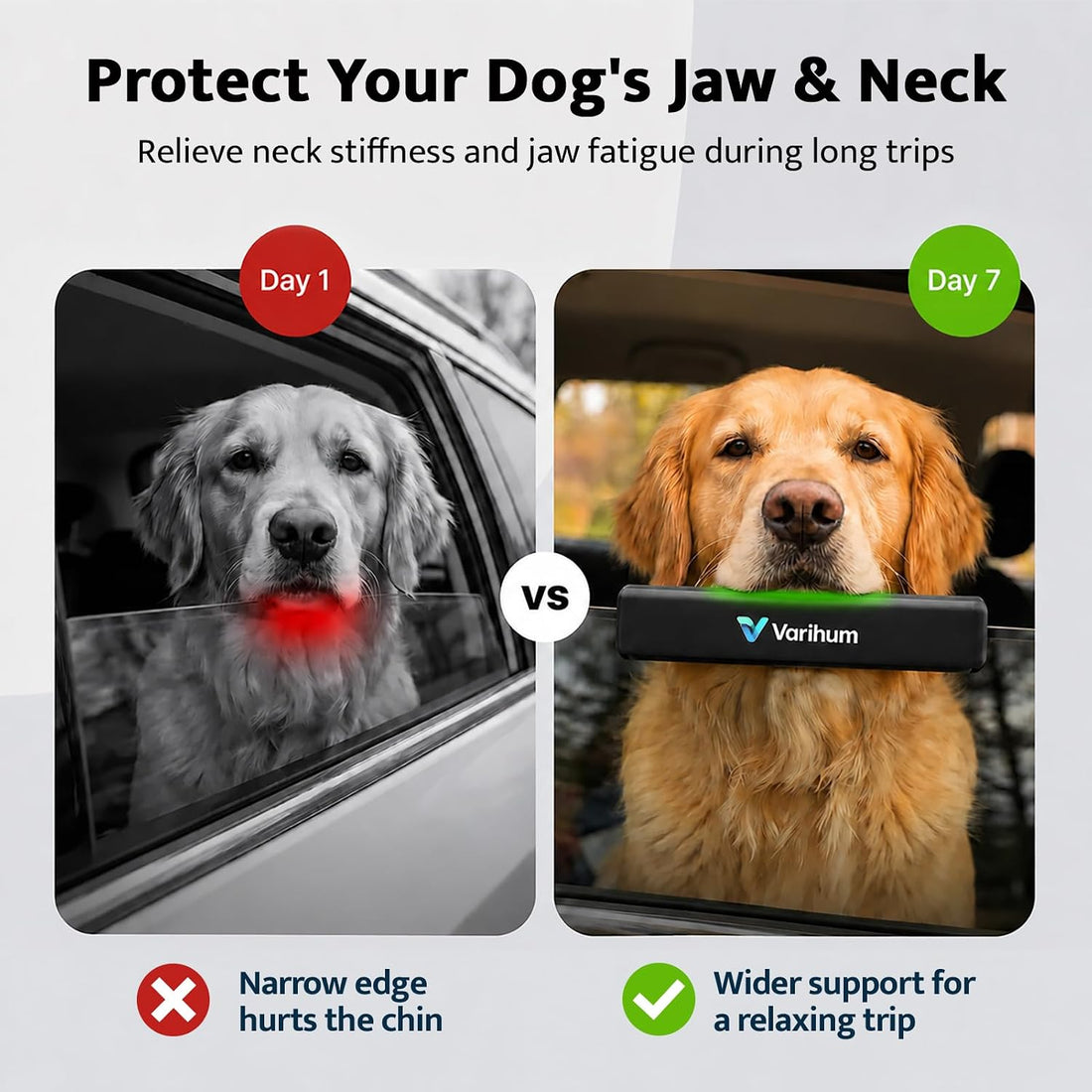 Dog Window Guards for Cars Pet Car Window Chin Rest for Comfortable
