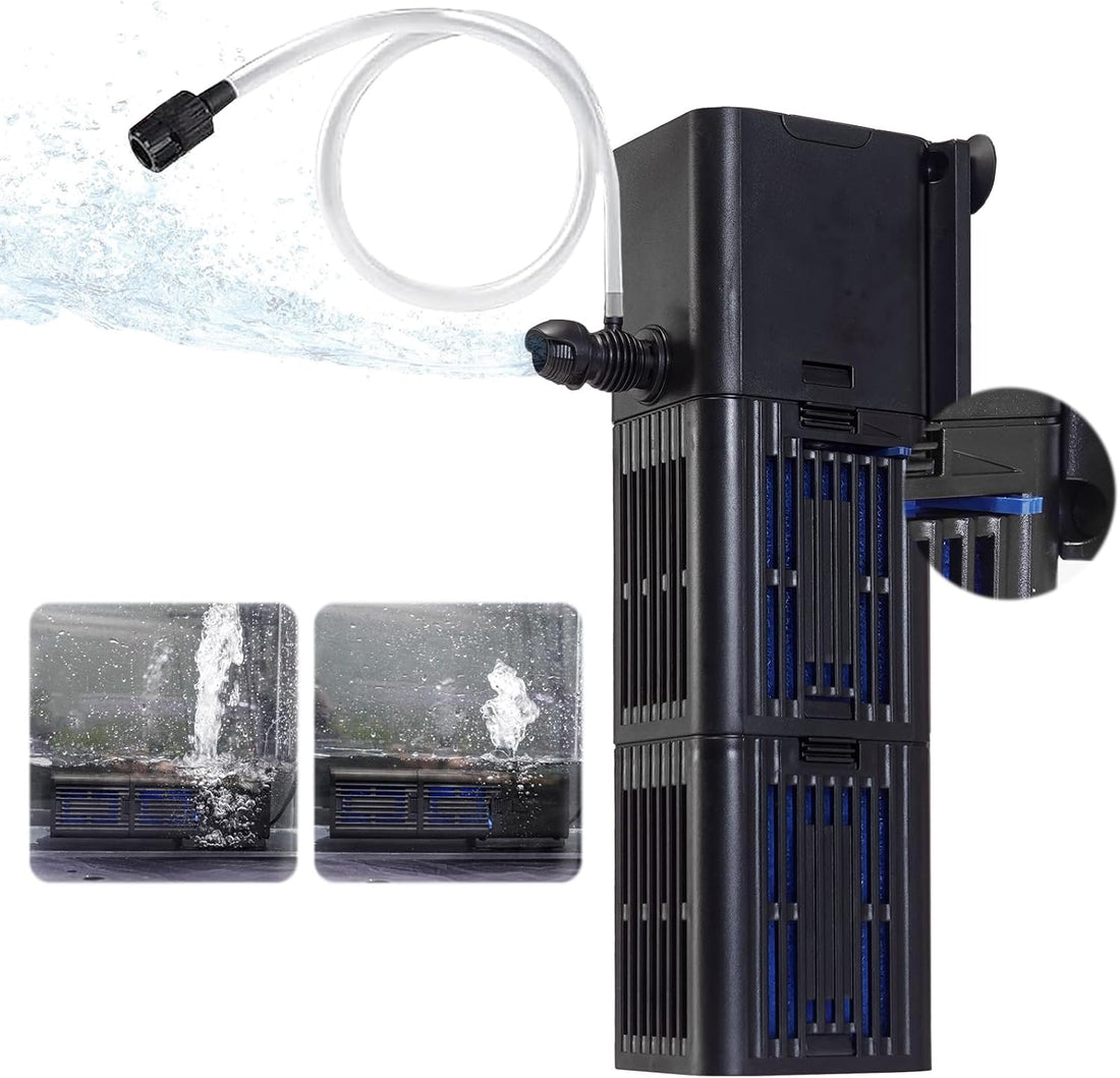 TARARIUM Aquarium Filter for Fish Tank, 4-in-1, Medium fit 20-75gal