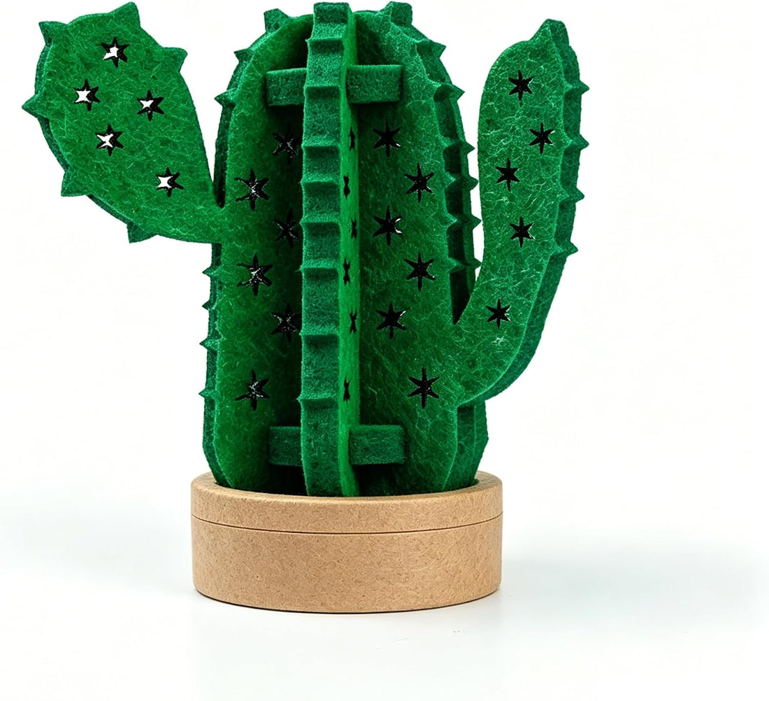 Column Cactus Evaporative Humidifier, Felt Decor Reptile Terrarium