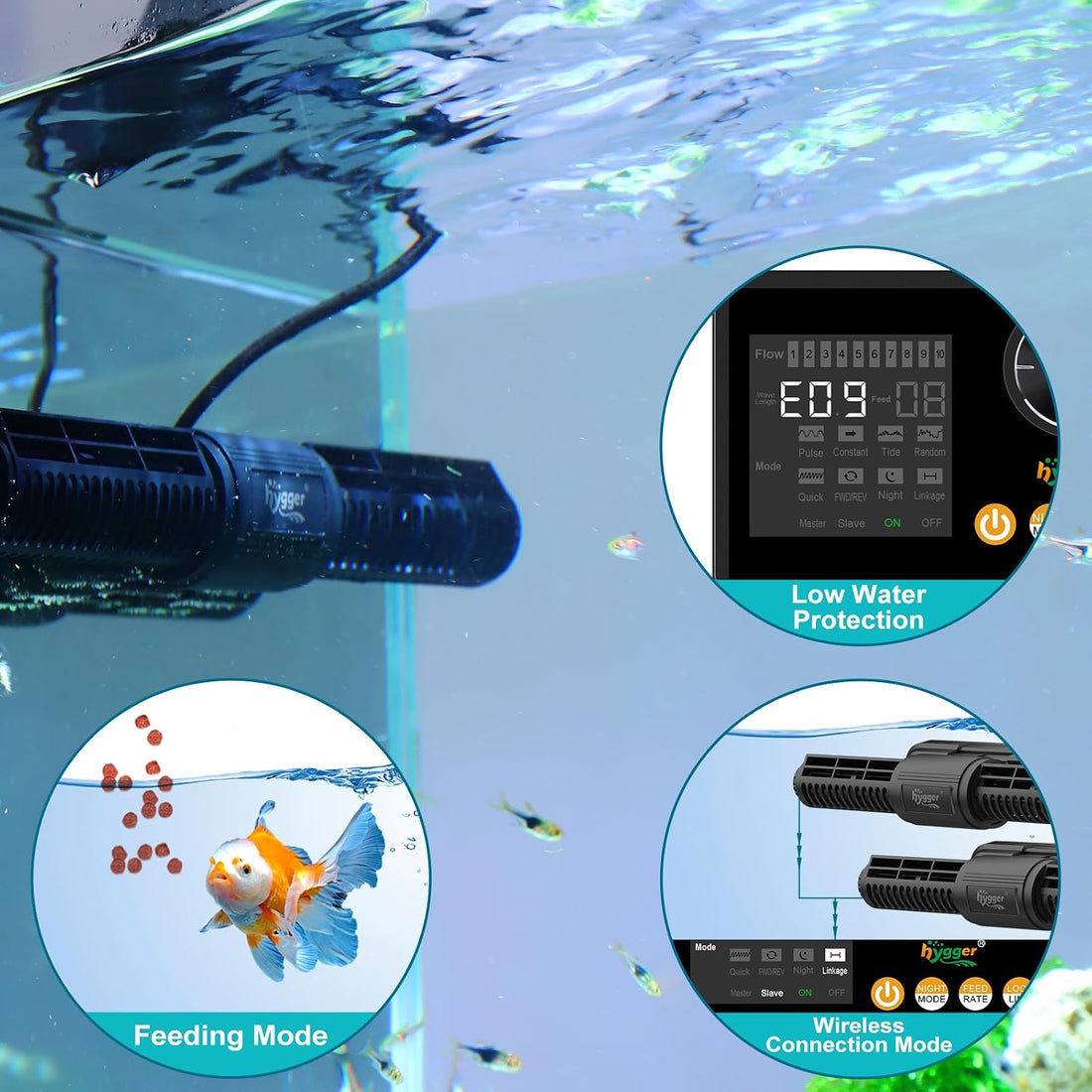 hygger Intelligent Wave Maker for Aquarium