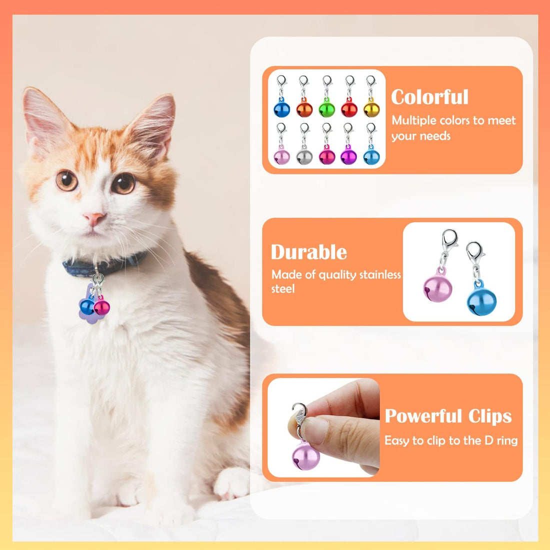 FUYIHGL® 10PCS Pet Bells for Dog Cat