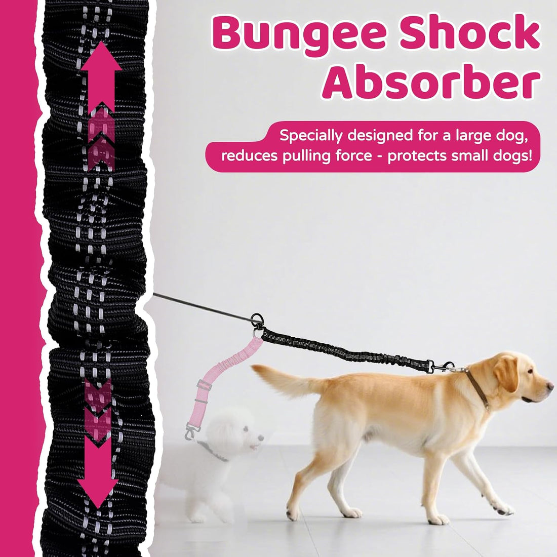 Double Dog Leash Coupler-360° Swivel