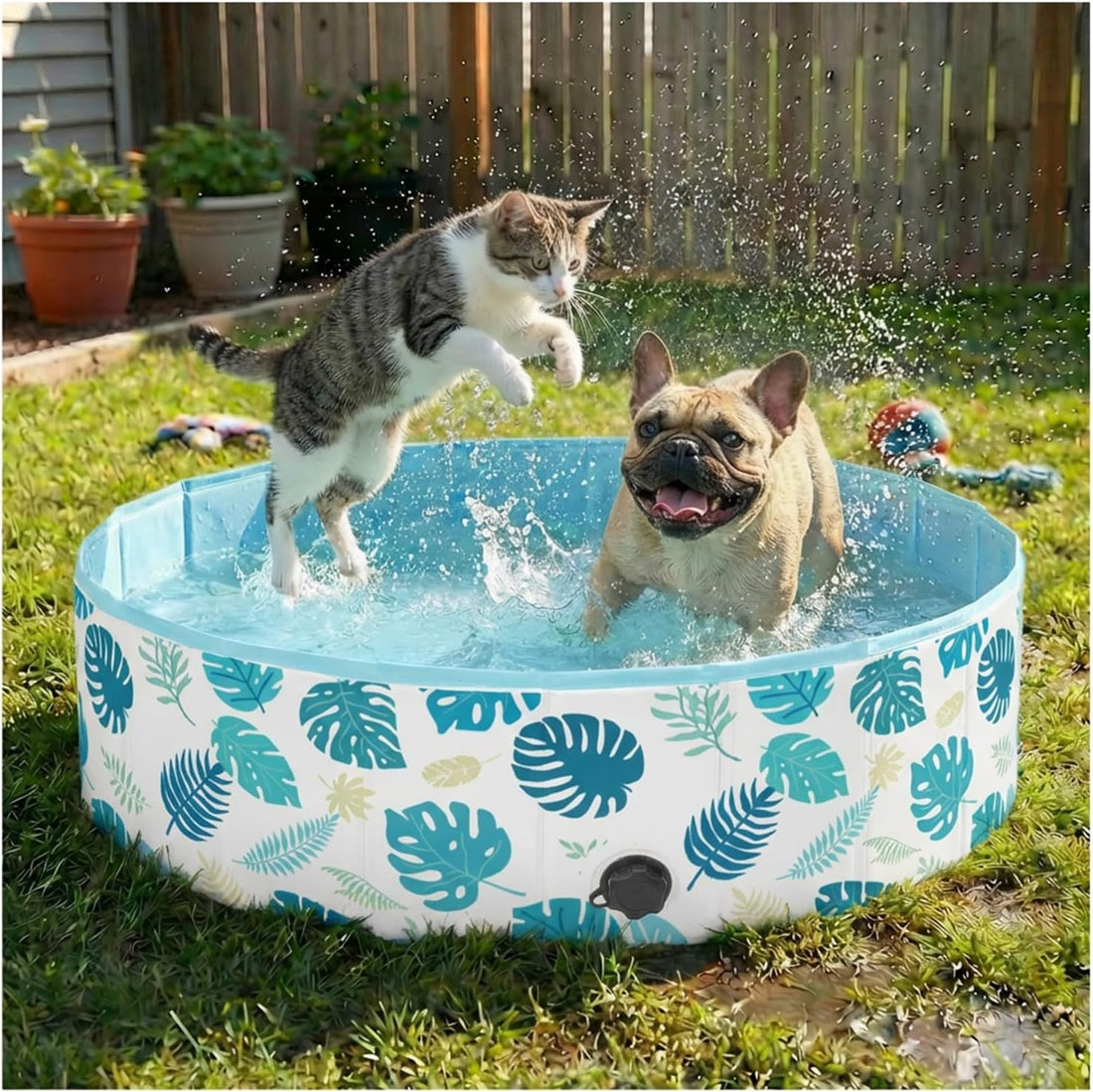 furrybaby Dog Pool Heavy-Duty Non-Slip Portable Foldable Stylish