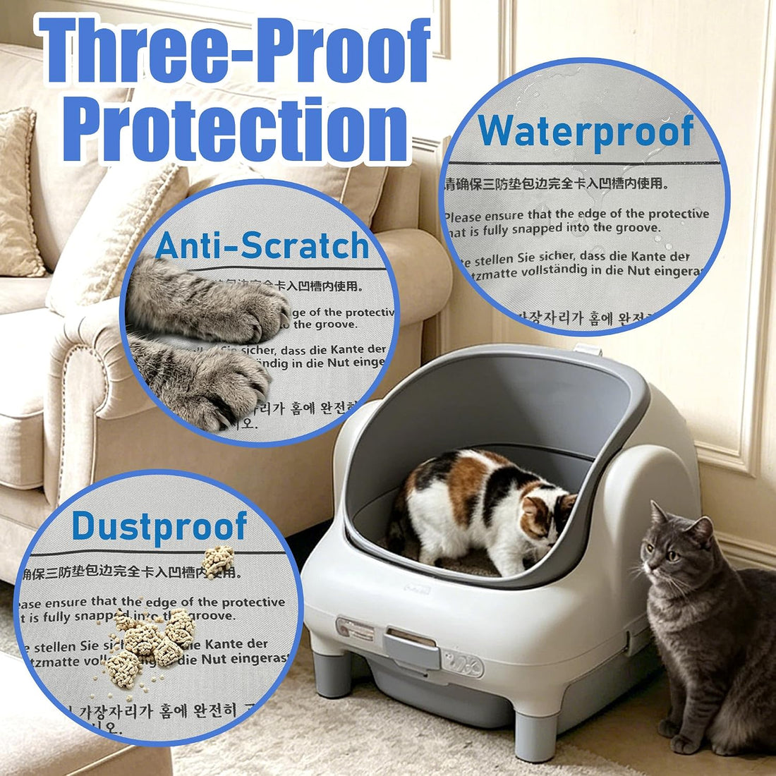 NewKe Upgraded 2 Pack Waterproof Pad for PARUUNTYS Self-Cleaning