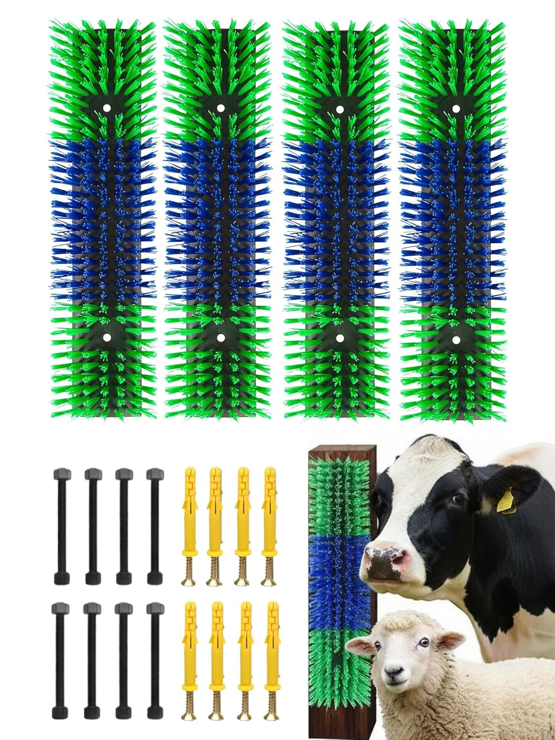 Livestock Scratching Brush, Itch Relief Goat Scratching Post Brush