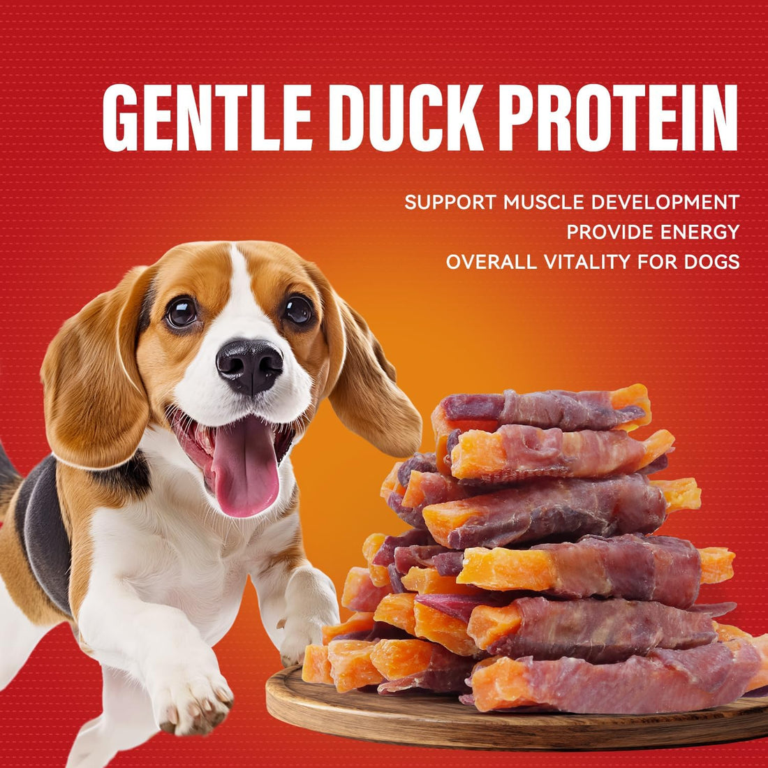 Double Sweet Potato Dog Treats Duck Jerky Treats 10.58oz (300g)