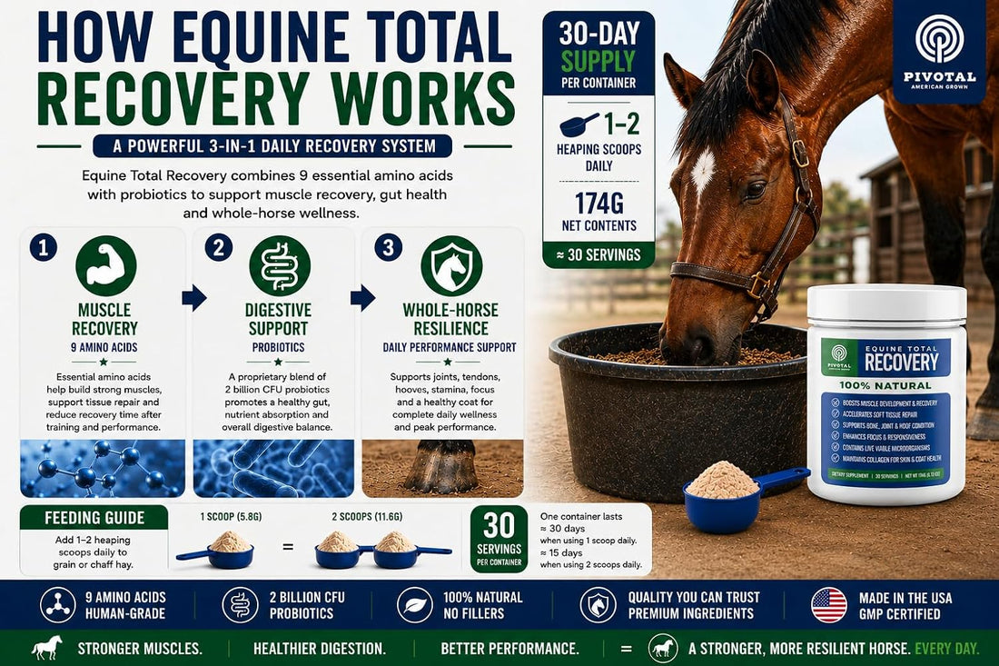 Pivotal Feeds Equine Total Recovery Supplement, 30 Servings