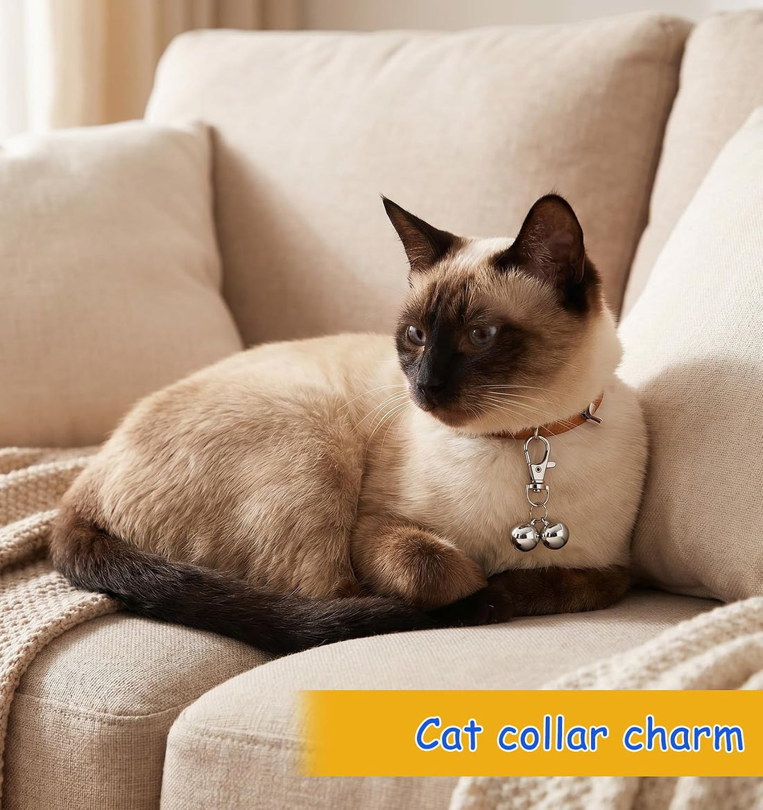 4 Pcs Cat Bell, Pet Bell for Cat Dog Collar, Small Jingle Bells