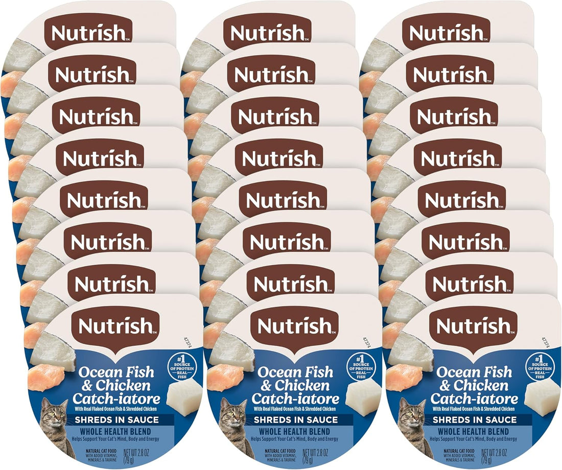 Nutrish Chicken Lover's Wet Cat Food Variety Pack, 2.8 oz Cup