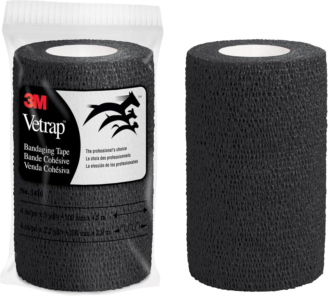 3M Vetrap - Individual Roll Black (Pack of 6)