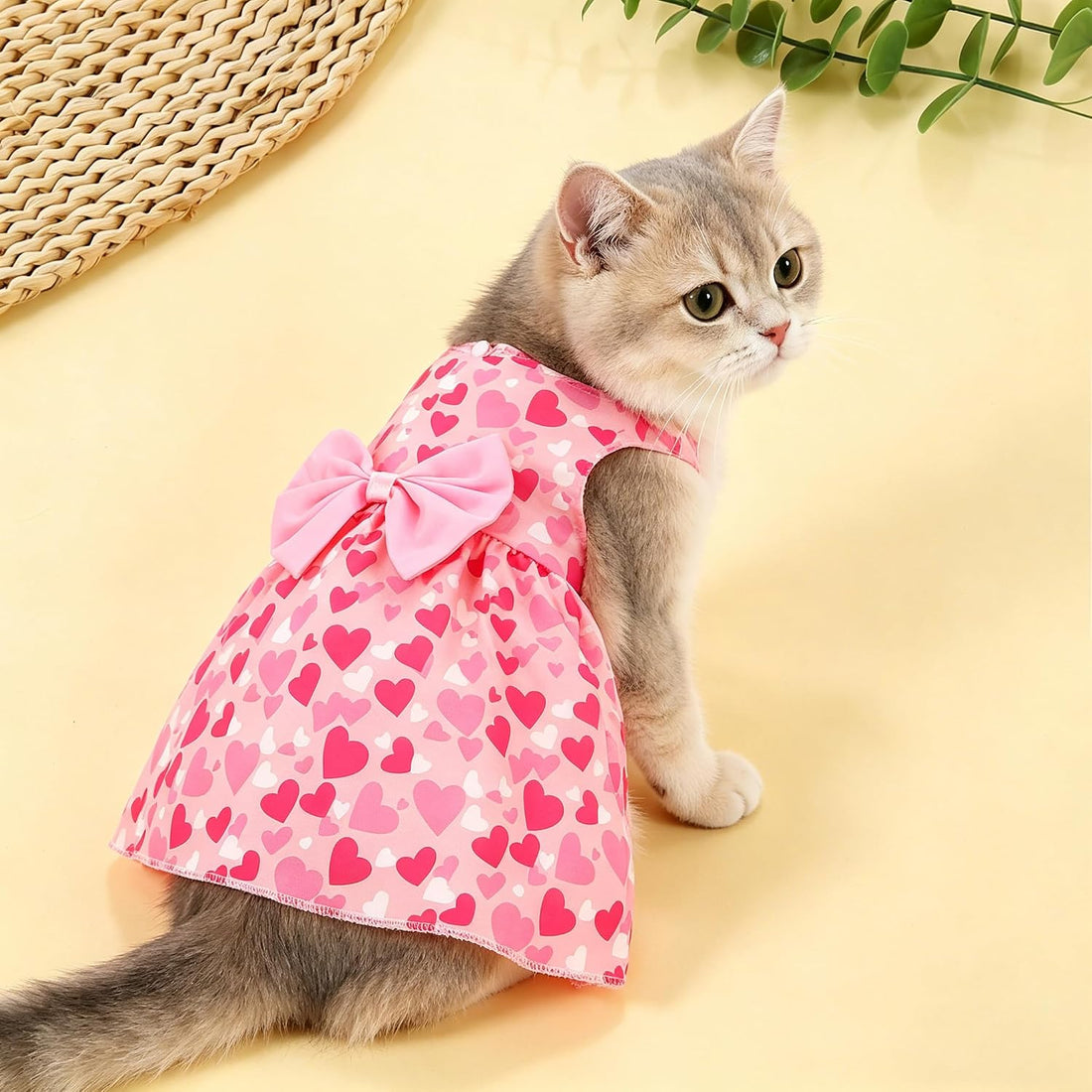 4 Pcs Dog Dress Cute Cat Dress Puppy Skirt Summer Dog Clothes Pet